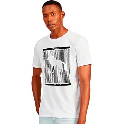 Camiseta Acostamento Wolf Travel IN23 Branco Masculino