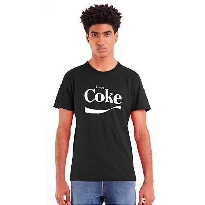 Camiseta Coca Cola Logo Classic IN23 Preto Masculino