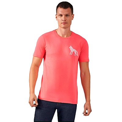 Camiseta Acostamento Bordado IN23 Rosa Masculino