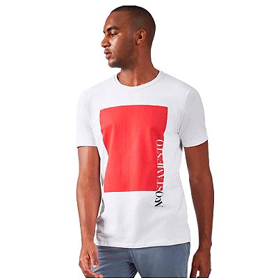 Camiseta Acostamento Red Square IN23 Branco Masculino