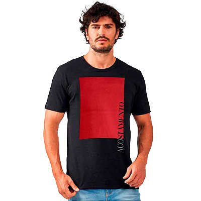Camiseta Acostamento Red Square IN23 Preto Masculino