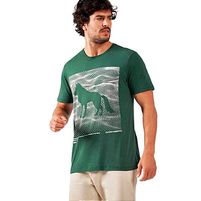 Camiseta Acostamento Wolf IN23 Verde Masculino
