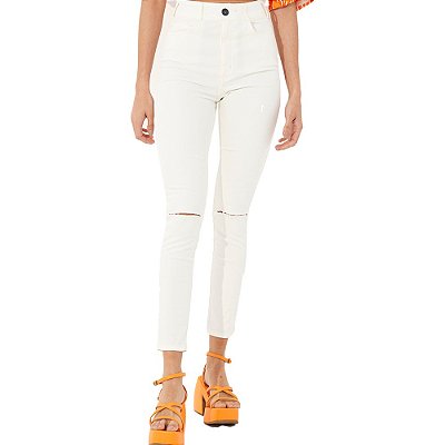 Calça Sarja Colcci Bruna Stretch OU23 Branco Feminino
