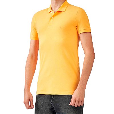 Camisa Polo Acostamento Casual IN23 Amarelo Masculino