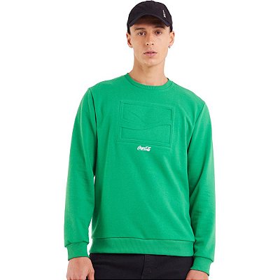 Moletom Coca Cola Basic IN23 Verde Masculino