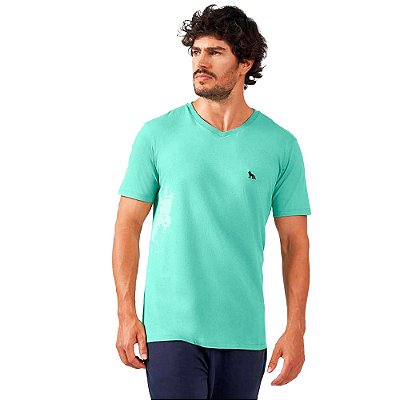 Camiseta Acostamento Gola V IN23 Verde Masculino