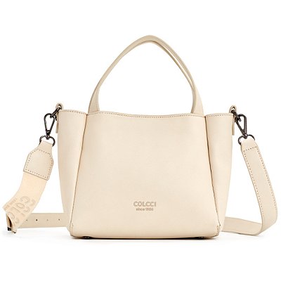 Bolsa Bucket Colcci Logo Stripe IN23 Off White Feminino
