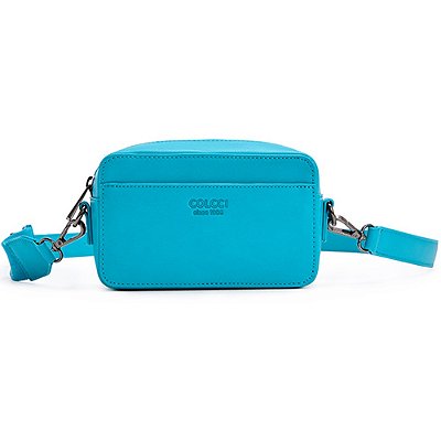 Bolsa Camera Bag Colcci Logo Stripe IN23 Azul Feminino