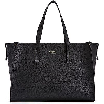 Bolsa Shopping Colcci Pins IN23 Preto Feminino