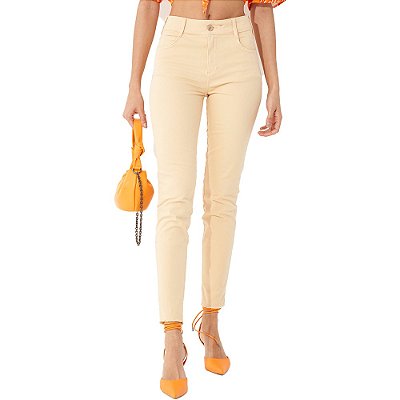 Calça Sarja Colcci Kim OU23 Bege Feminino