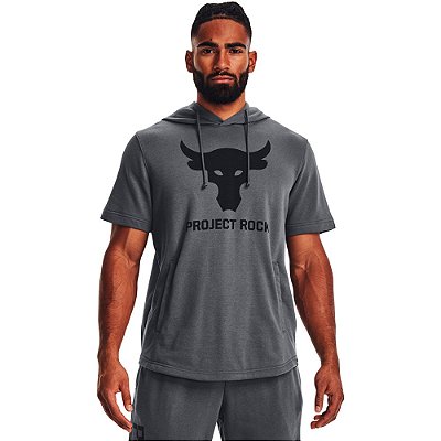 Moletom Under Armour Project Rock Terry Cinza Masculino
