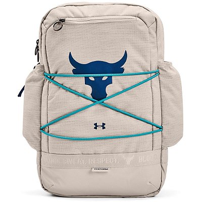 Mochila Under Armour Project Rock Brahma Off White 24 Litros