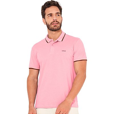 Camisa Polo Colcci Basic Line IN23 Rosa Masculino