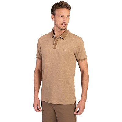 Camisa Polo Aramis Piquet Mouline IN23 Amarelo Masculino