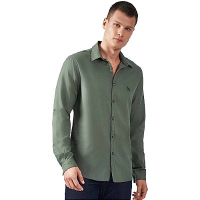 Camisa Acostamento Classic O23 Verde Masculino