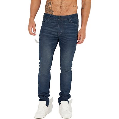 Calça Jeans Colcci Felipe Skinny Logo IN23 Azul Masculino