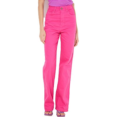 Calça Sarja Colcci Juliette Stretch IN23 Rosa Feminino