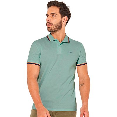 Camisa Polo Colcci Three Lines IN23 Verde Masculino