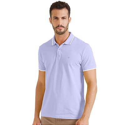 Camisa Polo Forum Muscle IN23 Lilás Masculino