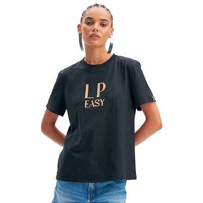 Camiseta Estampado Easy Lança Perfume IN23 Preto Feminino