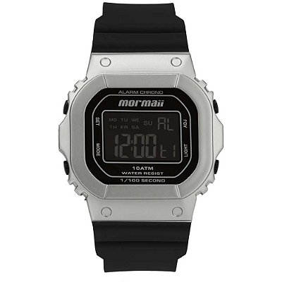 Relógio Mormaii Digital Prata MO0303B6P Masculino