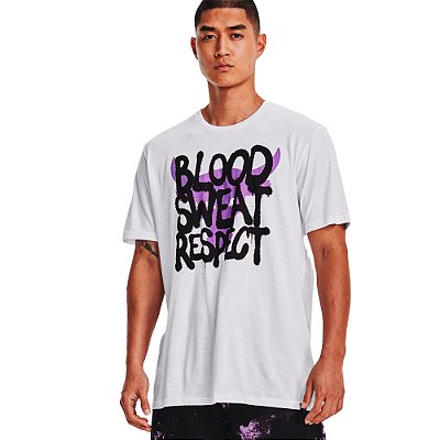 Camiseta Under Armour Project Rock Payoff Branco Masculino