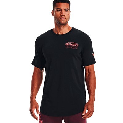 Camiseta Under Armour Project Rock Paradise Preto Masculino