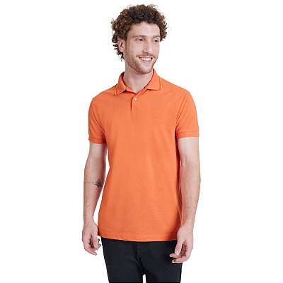 Camisa Polo Aramis Piquet Frisos IN23 Laranja Masculino