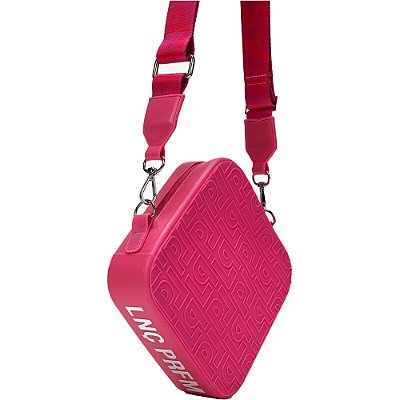 Bolsa Crossbody Easy Lança Perfume Logo AI23 Rosa Feminino