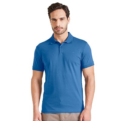 Camisa Polo Forum Muscle IN23 Azul Zarco Masculino