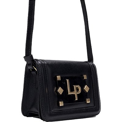 Bolsa Crossbody Lança Perfume Placa AI23 Preto Feminino