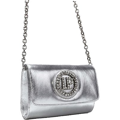 Bolsa Crossbody Lança Perfume Strass AI23 Prata Feminino