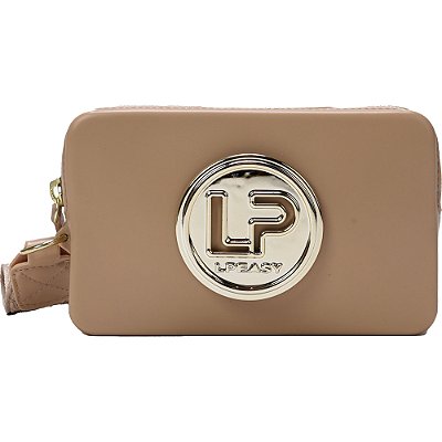 Bolsa Clutch Easy Lança Perfume Logo AI23 Bege Feminino
