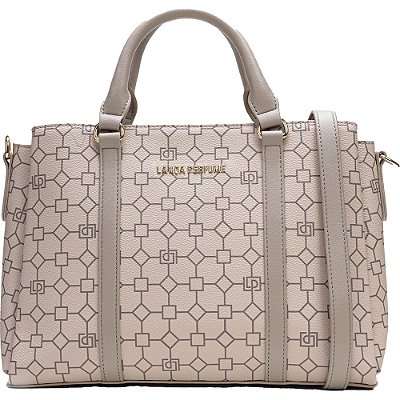 Bolsa Tote Lança Perfume Monograma AI23 Bege Feminino