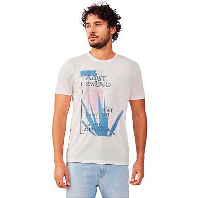 Camiseta Acostamento Linho IN23 Off White Masculino