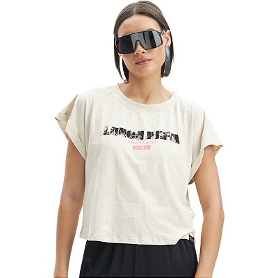Camiseta Easy Lança Perfume Cropped AI23 Off White Feminino