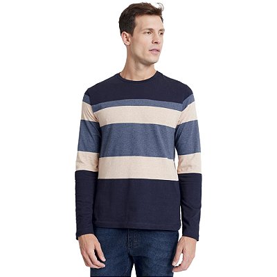 Camiseta Aramis Fio Tinto Marinho IN23 Masculino