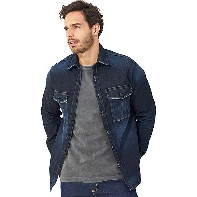 Jaqueta Jeans Colcci Bags OU23 Azul Masculino