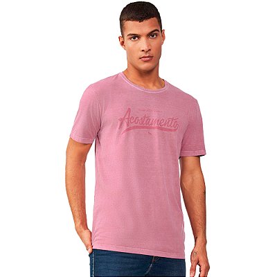 Camiseta Acostamento Vintage IN23 Rosa Masculino