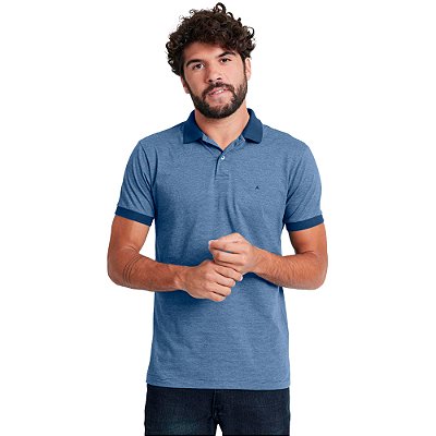 Camisa Polo Aramis Listrada IN23 Azul Masculino
