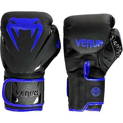 Luva de Boxe Venum Impact Evo 2 Preto e Azul