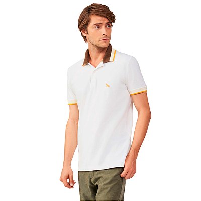 Camisa Polo Acostamento Details IN23 Off White Masculino