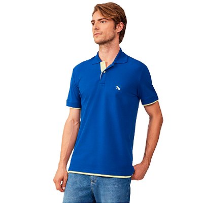 Camisa Polo Acostamento Classic IN23 Azul Masculino