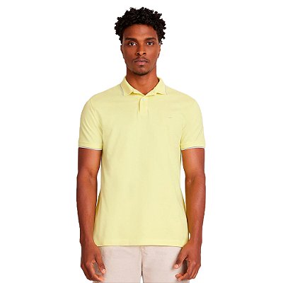 Camisa Polo Aramis Listras IN23 Amarelo Masculino