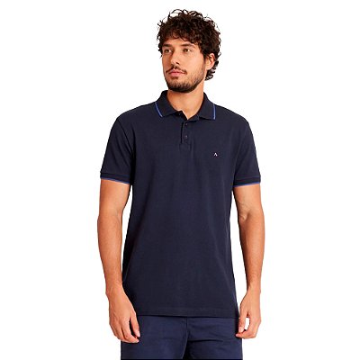 Camisa Polo Aramis Classic VE24 Azul Marinho Masculino
