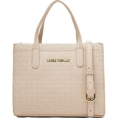 Bolsa Tote Lança Perfume Frequencia VE24 Bege Feminino