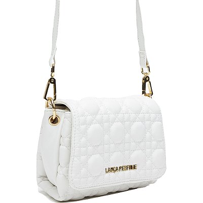 Bolsa Crossbody Lança Perfume Matelassê VE24 Branco Feminino
