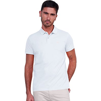 Camisa Polo Colcci Basic Logo P24 Branco Masculino