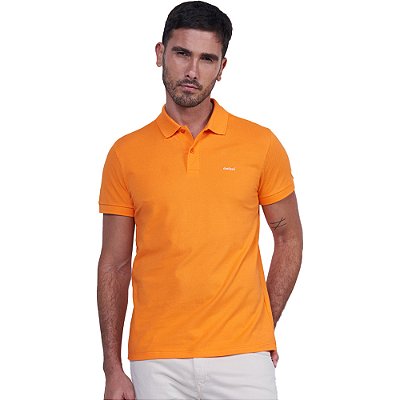 Camisa Polo Colcci Basic Logo P24 Laranja Masculino