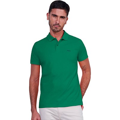Camisa Polo Colcci Basic Logo P24 Verde Masculino